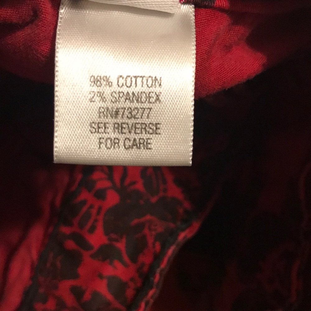 Just In✨ Candie’s Red Black Tuxedo Skinny Jeans - Picture 9 of 9